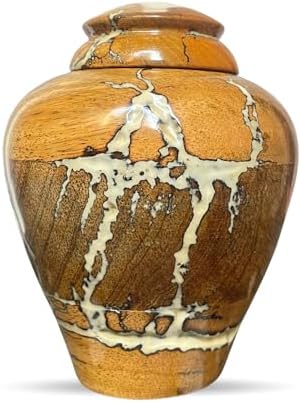 Handcrafted Wooden Urns for Ashes - Small Cremation Urns with Natural Finish