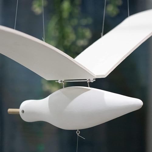 Coastal Themed Wooden Seagull Mobile Pendant