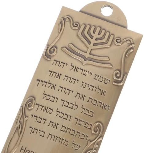 5 Sets Mezuzah with Scroll Door Jewish Mitzvah Metal Case