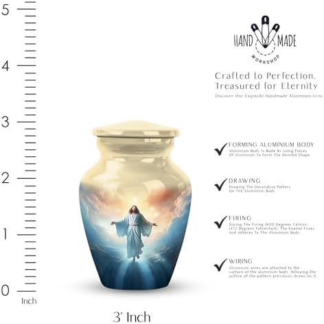 Miniature Urns for Ashes Keepsakes - Pack of 4