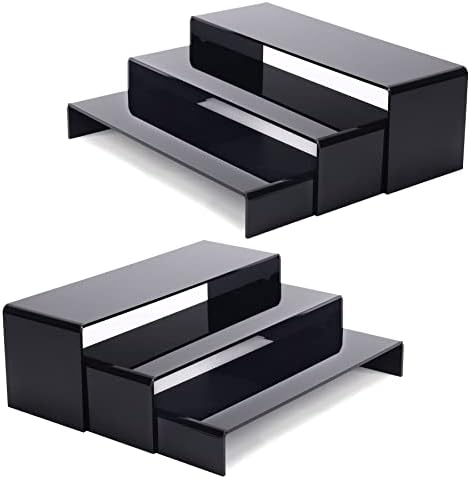 ANDGOO 6Pcs Large Acrylic Risers for Display