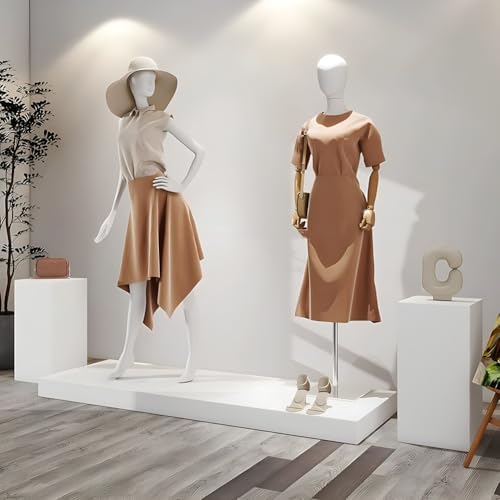 Square Display Riser Stand - 80x80x30 cm White