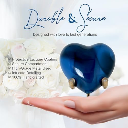 Heart Urn for Human Ashes - Mini Keepsake Cremation Urn