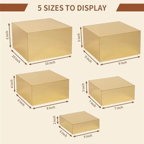 Acrylic Risers Display 5 Pcs for Jewelry and Food