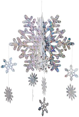 3-D Snowflake Mobile Party Accessory 1 Count
