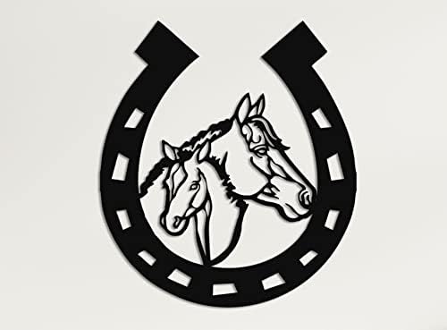 DEKADRON Metal Horse Head Wall Art Sculpture