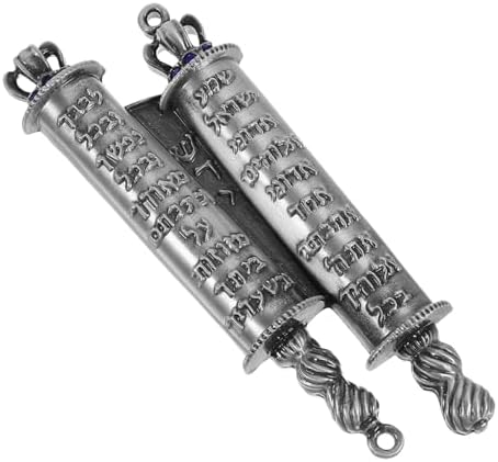 Unomor Jewish Mezuzah Case Decorative Metal Scroll