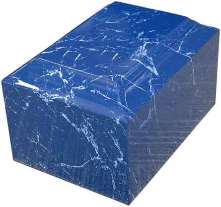 MAKEYS Blue Classic Cultured Marble Urn for Human Ashes