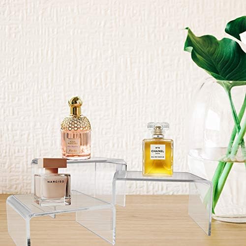 Super Z Outlet Clear Acrylic Riser Jewelry Display Set of Three
