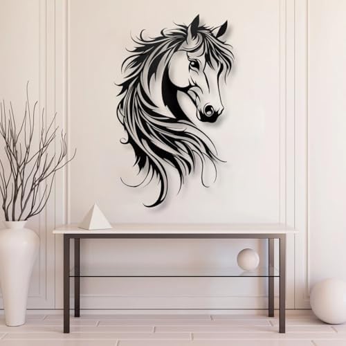 Huefoam Horse Metal Wall Art Decor Sculpture
