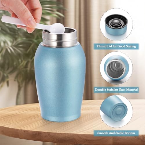 Personalized Matte Blue Urn for Human Ashes