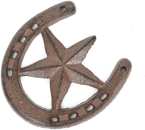Parceria Cast Iron Horseshoe Star Wall Decor