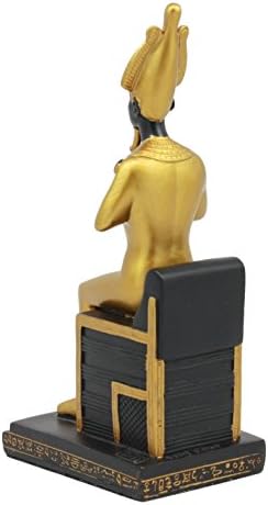 Ebros Egyptian God Osiris Seated On Throne Statue