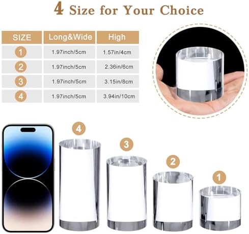 4Pcs Acrylic Blocks for Display