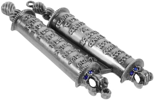 Unomor Jewish Mezuzah Case Decorative Metal Scroll