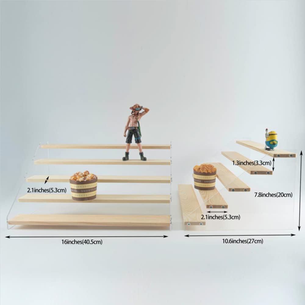 5 Tier Acrylic Display Stand for Figures and Crafts