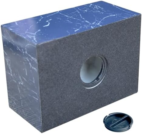 MAKEYS Blue Classic Cultured Marble Urn for Human Ashes