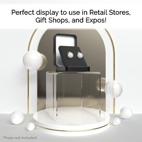 2 Pack Clear Acrylic Riser Display Stand for Countertops
