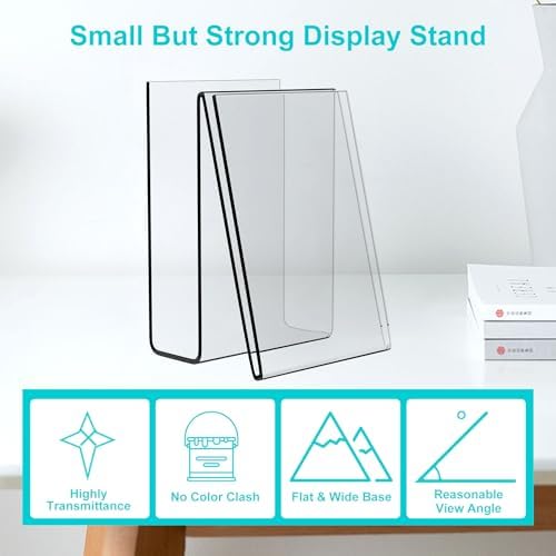 Boloyo Acrylic Easel Display Stand 4PC 6x4 Inch Holder