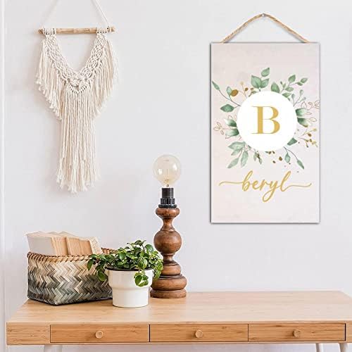 WengBeauty Custom Wood Last Name Sign Wedding Gift