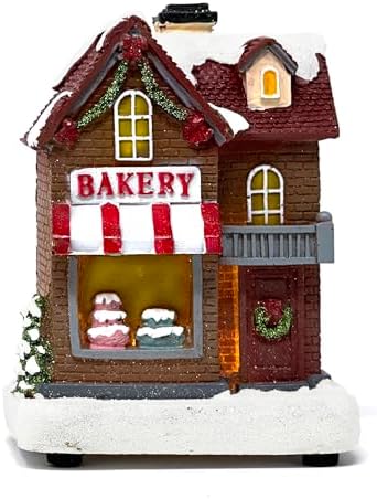 Allgala Mini Christmas Village House Figurine