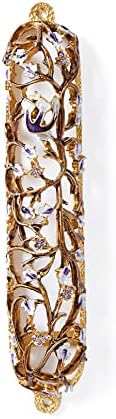 Grapes on Vine Mezuzah Case 6 Inch Decor