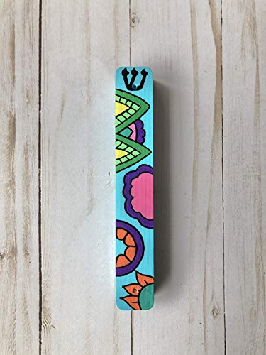 Lea Joelle Handmade Hamsa Blessing Mezuzah Frame