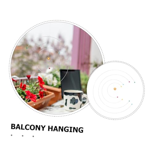 ABOOFAN Balanced Dynamic Solar System Wind Chime Mobile