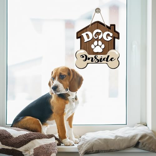 Bolisom Rustic Door Wreath Sign with Paw Prints