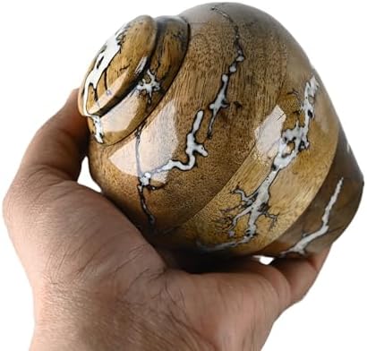 Handcrafted Wooden Urns for Ashes - Small Cremation Urns with Natural Finish