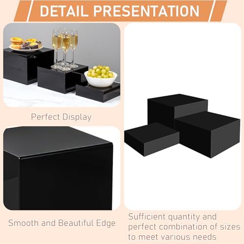 6 Pcs Acrylic Buffet Risers for Display