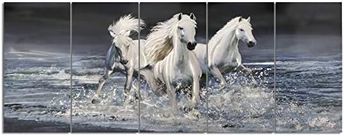 Yihui Arts 3D Horse Wall Art Modern Aluminum Decor