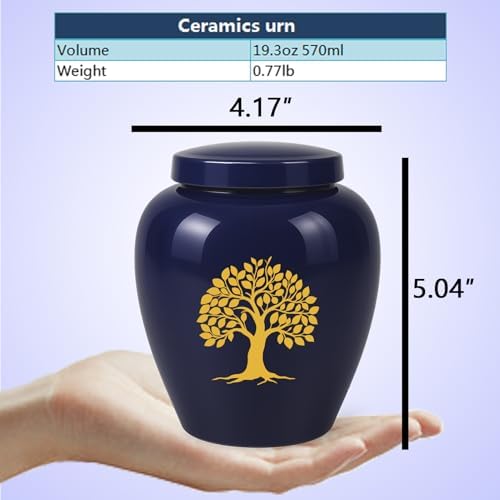 Keepsake Urns for Human Ashes Ceramic Tree of Life Design