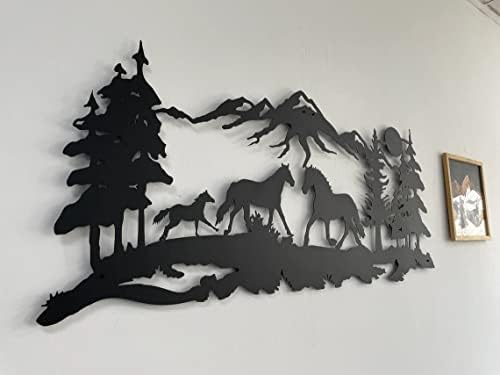 DEKADRON Metal Wall Decor Horse Family