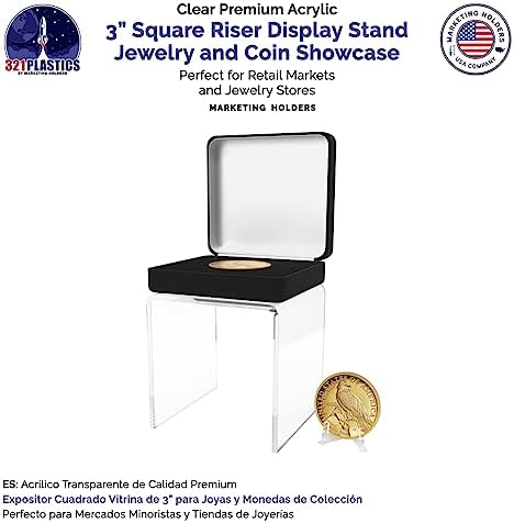 Marketing Holders 4 Pack Acrylic Riser Display Stand