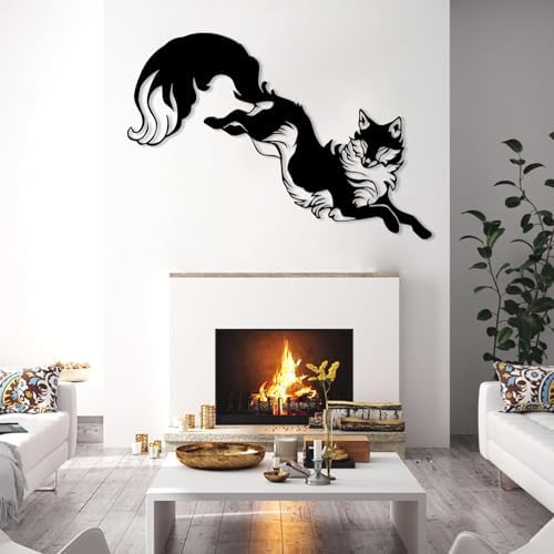 LARNT Metal Fox Wall Art 12X30 Wall Decor