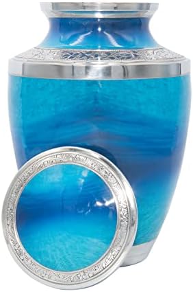 Ocean Lovers Cremation Urn with Keepsake and Personalization