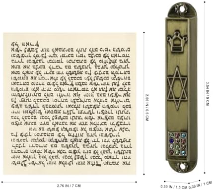 MAGICLULU 5Pcs Metal Mezuzah Scroll Cases