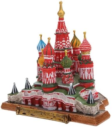 Russia St Basils Cathedral Resin Statue Collectible Home Decor