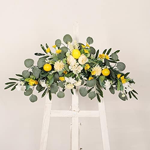 Belupai 275in Artificial Peony Daisy Swag with Lights