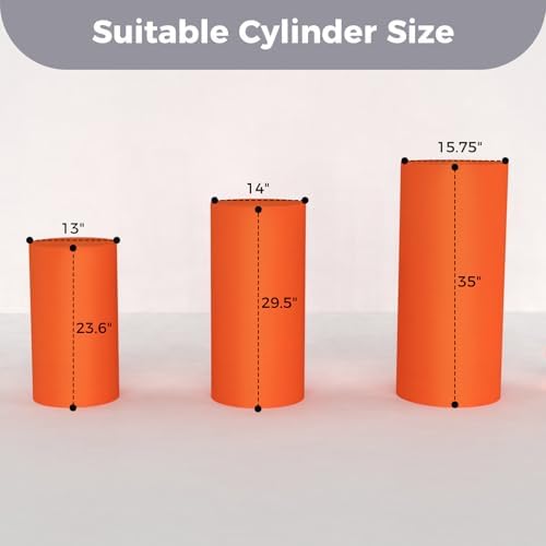 Babenest Cylinder Pedestal Covers Set of 3 Spandex Elastic Decor