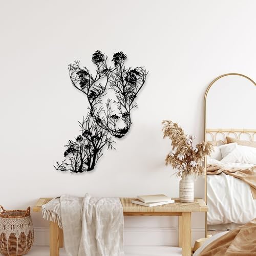Rajukit Giraffe Wall Art Large Metal Decor