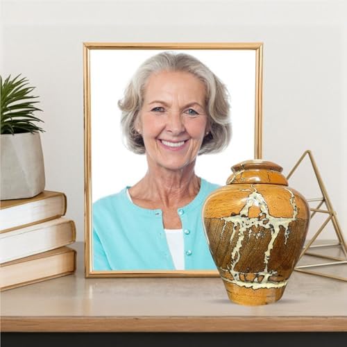 Handcrafted Wooden Urns for Ashes - Small Cremation Urns with Natural Finish