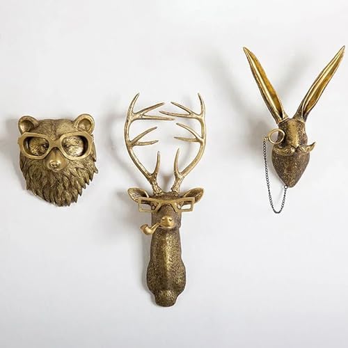 ONERWN Fox Head Wall Decor in Antique Copper