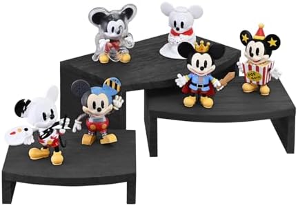 MOOCA 3-Piece Wooden Jewelry Display Risers - Black