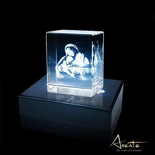 ASENTE 6 LED Lighted Mirror Pedestal Stand