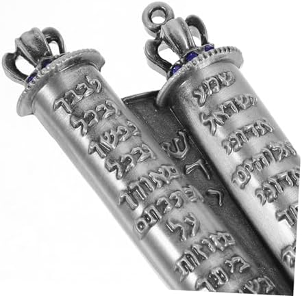 Unomor Jewish Mezuzah Case Decorative Metal Scroll