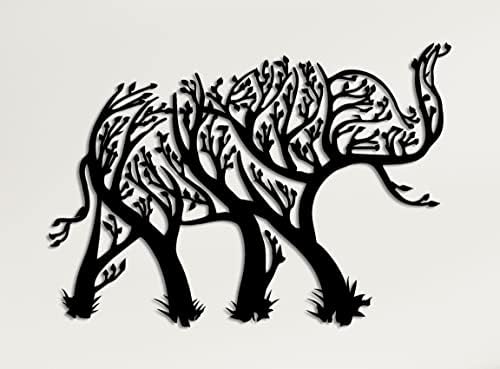 DEKADRON Elephant Metal Wall Art Decor