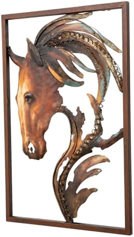 GAUMAANLEI Unique Handcrafted Metal Horse Head Wall Art