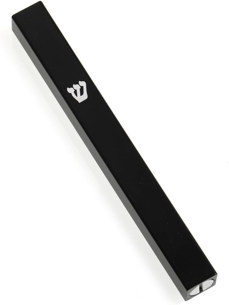 Aluminium Mezuzah Case with Screw Plug and Adhesive Back